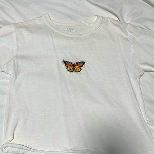 Brand Melville Cropped Tee, One size fits all.